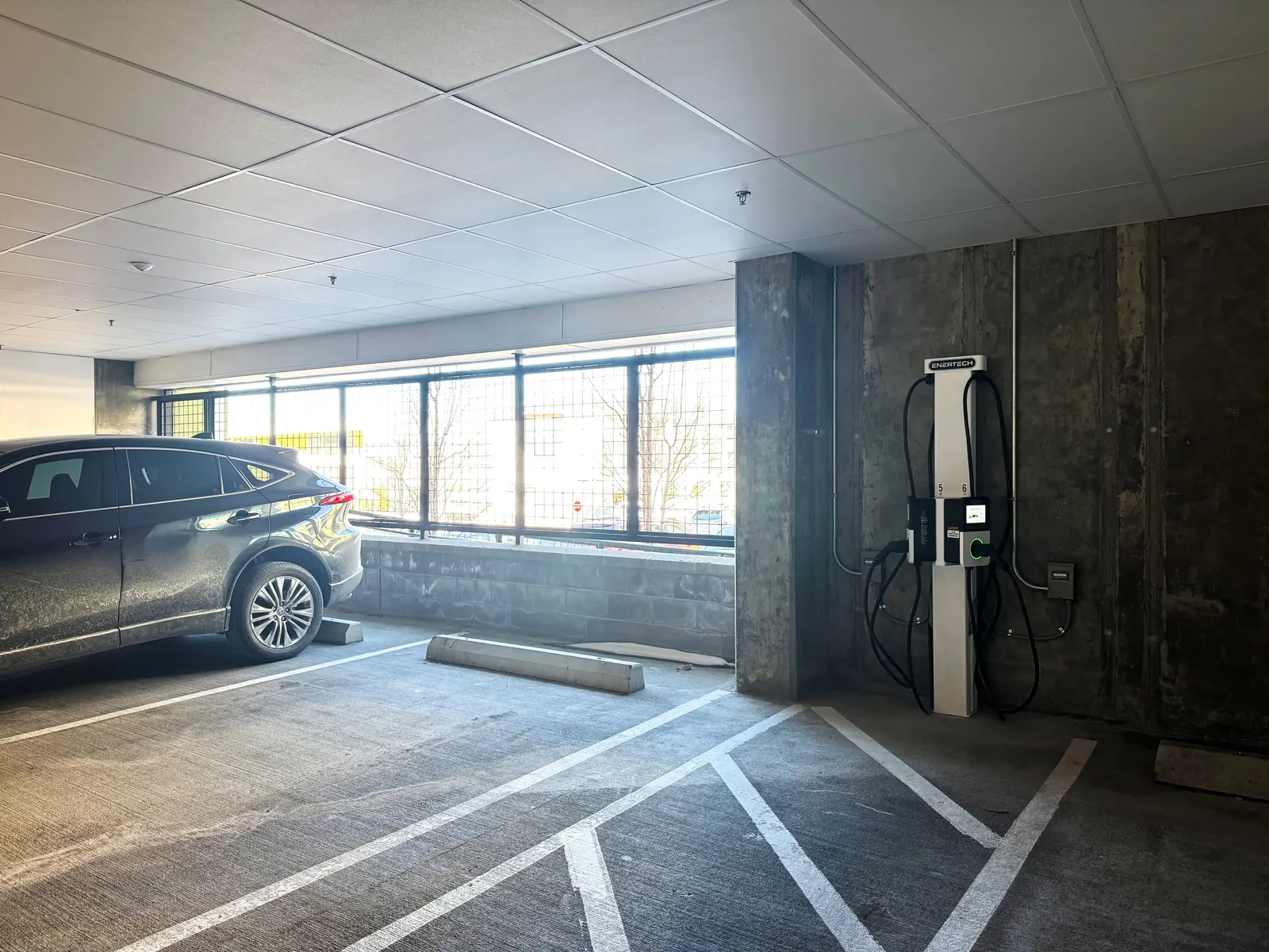 Enertech EV charger at Fusion 355, Broomfield — Denver Metro